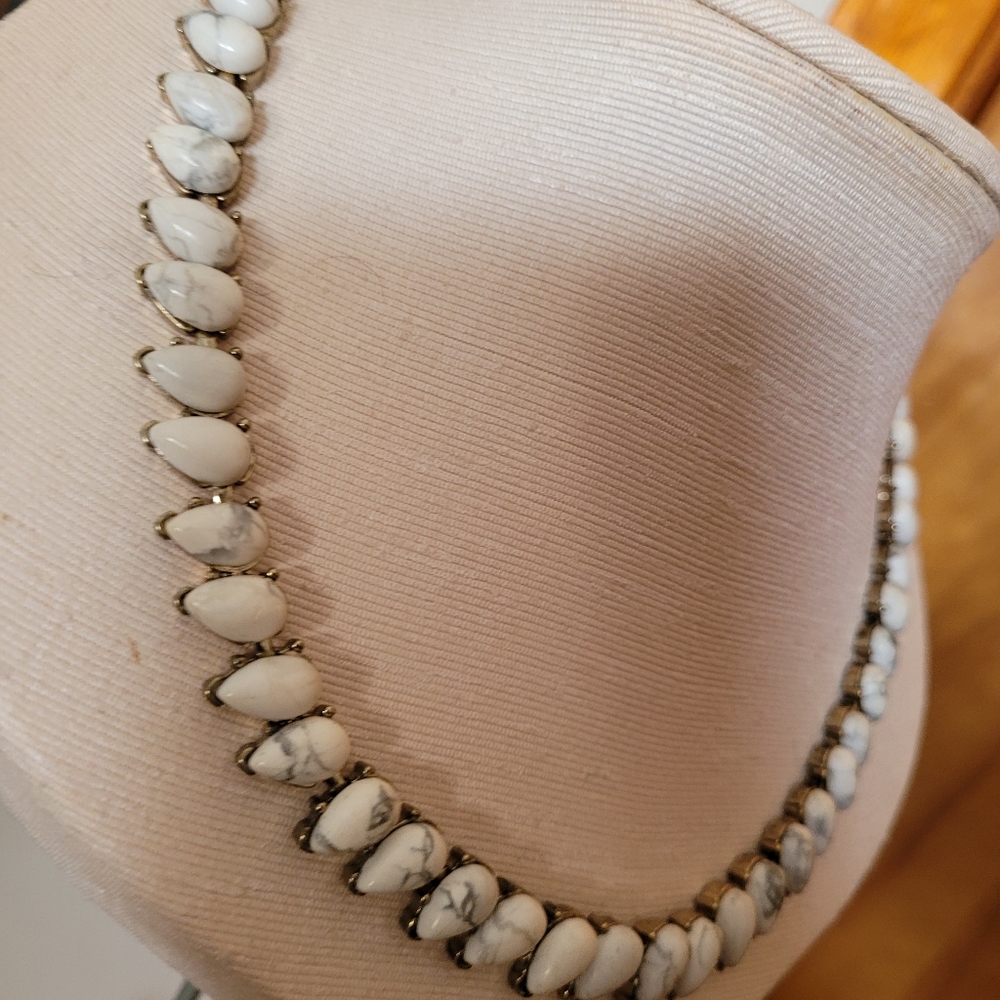Evening White Necklace